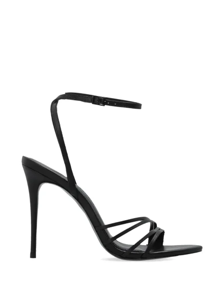 Sandale Black Suede Studio din piele de căprioară negru
