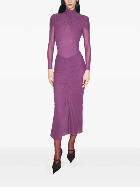 Top Mugler drapat violet