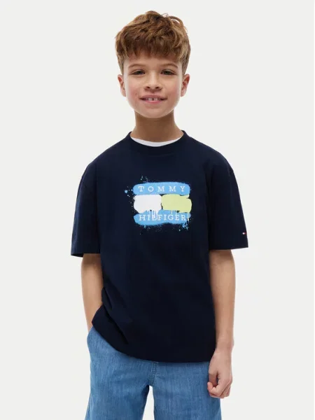Tommy Hilfiger T-Shirt Σκούρο μπλε
