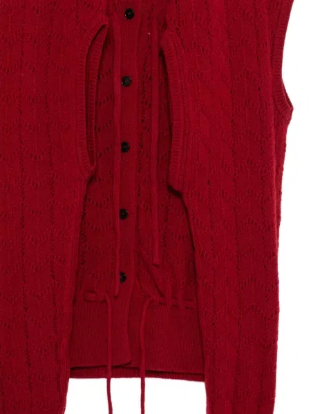Cardigan Alainpaul tricotate roșu
