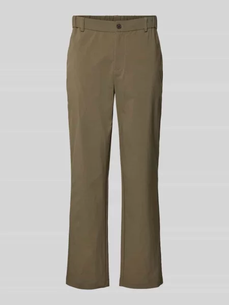 Spodnie garniturowe o kroju regular fit ze szlufkami na pasek model HALLS' Selected Homme