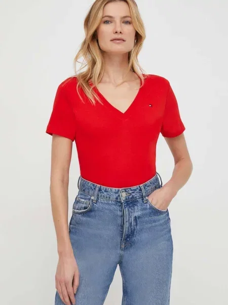 Tommy Hilfiger tričko červené