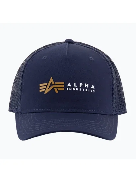 Șapcă pentru bărbați Alpha Industries Label Trucker rep.blue albastru
