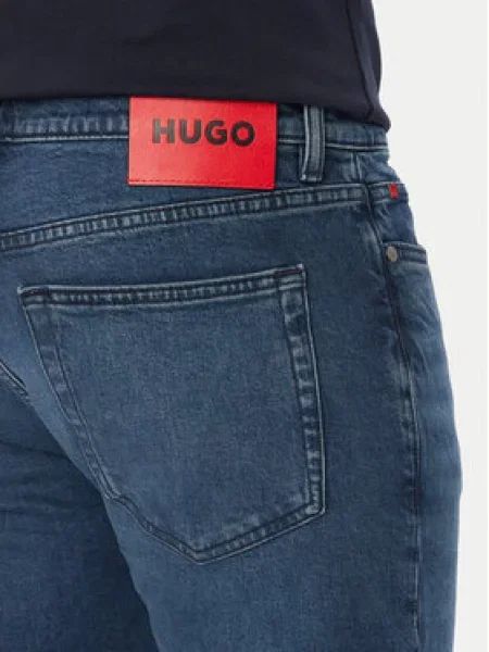 HUGO Džinsai HUGO Extra mėlyna