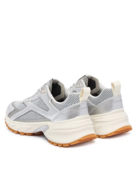 Tenisice Calvin Klein Hike Runn Ck Stripe Mesh-Lth Met Srebrna
