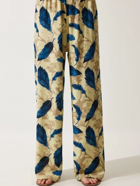 Kalhoty Happiness İstanbul béžové