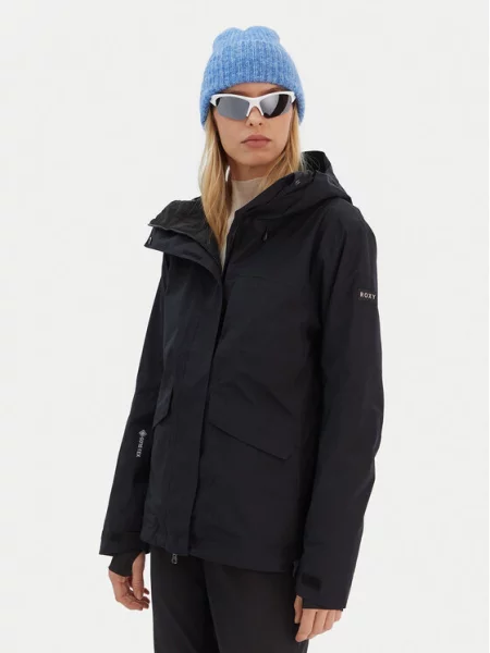 Roxy Лижна куртка Gore-Tex Stormday Tailored Fit чорний