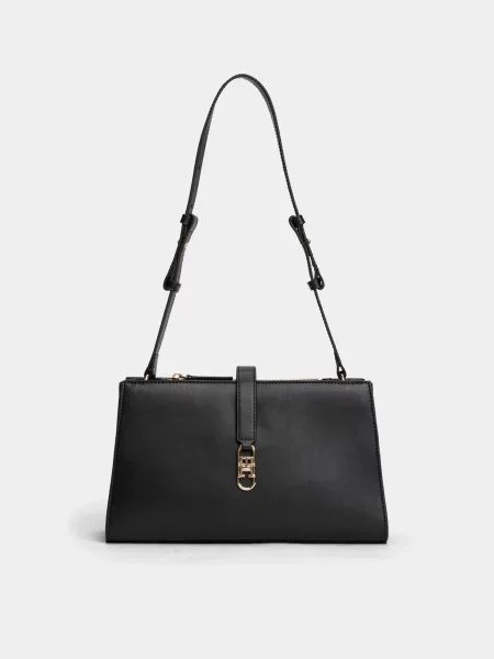 Tommy Hilfiger TH LIBRE SHOULDER BAG Сумка Поліуретан чорний