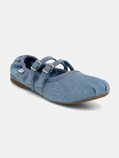 Балеринки Tommy Jeans BALLERINA DENIM синьо