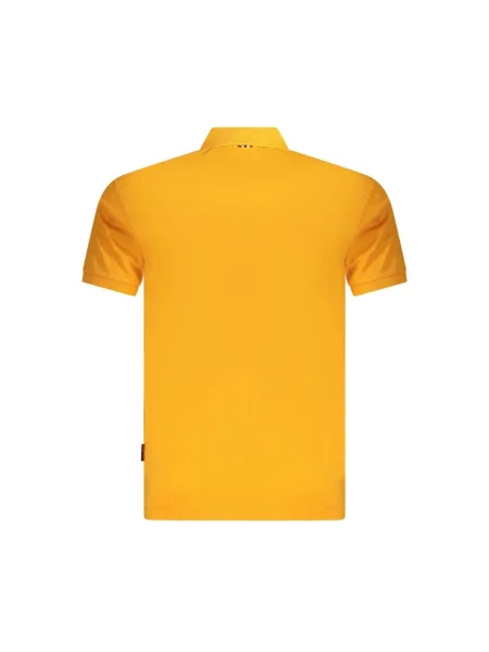 Koszulka polo o kroju regular fit z wyhaftowanym logo model ‘elbas’ Napapijri pomarańczowe