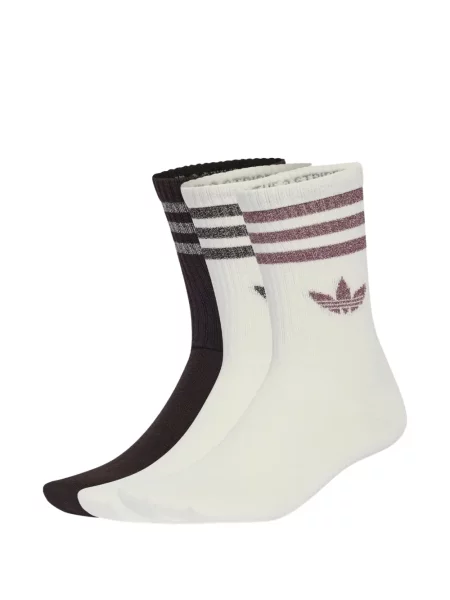 Ριγέ σορτς Adidas λευκό