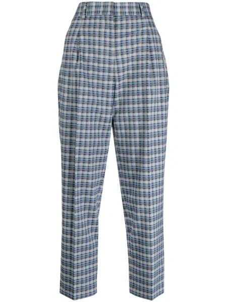 Cropp pantaloni Ps Paul Smith în carouri albastru