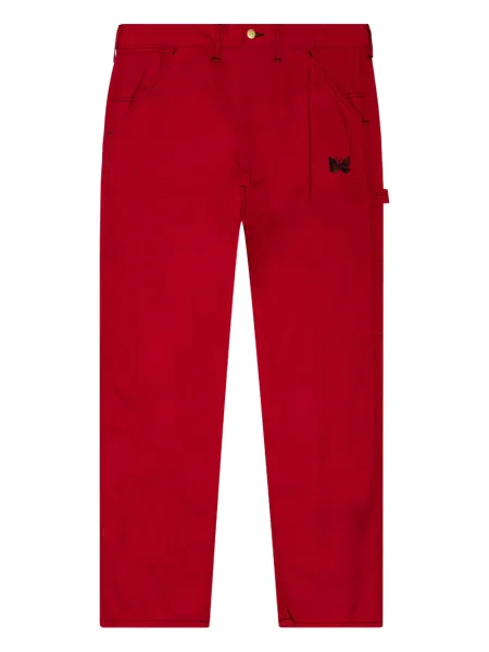 Kalhoty Needles s přezkou červené