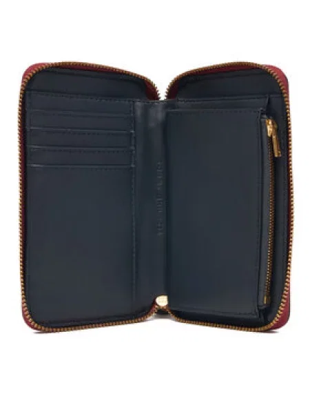 Tommy Hilfiger Pénztárca Th Leather Med Za Wallet piros
