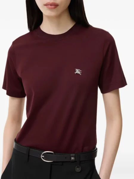 Tricou Burberry cu autograf roșu