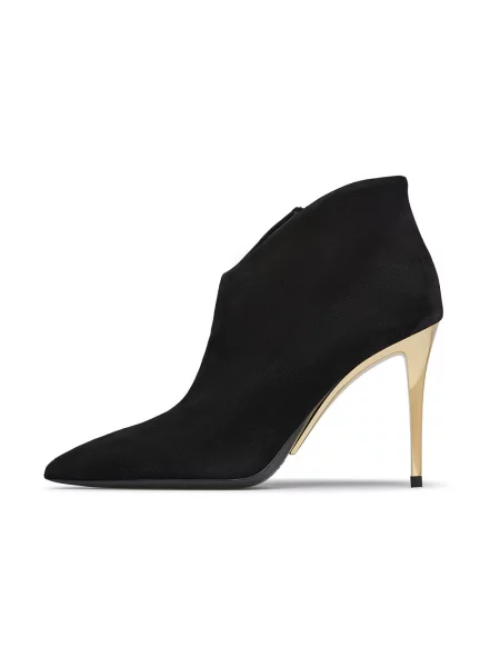 Buty do kostki Loriblu zamszowe czarne