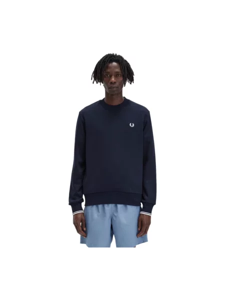Bluza FRED PERRY Crewneck Sweatshirt Navy XL niebieska