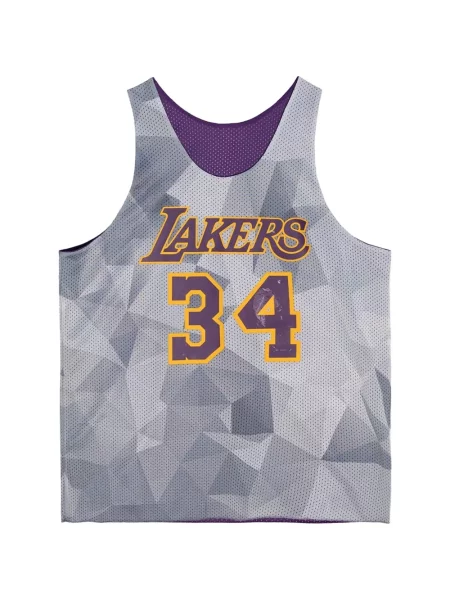 Reversibil cămașă Mitchell & Ness plasă violet