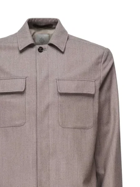 Geacă Eleventy cu model herringbone gri