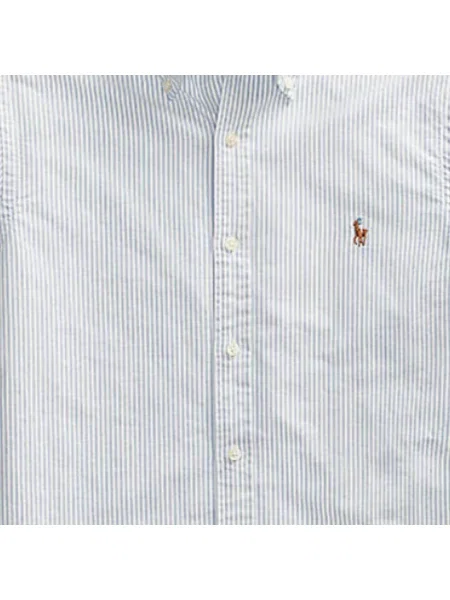 Koszula Polo Ralph Lauren z twillu niebieska