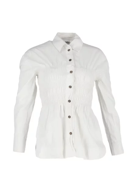 Cămașă Ganni lungă alb