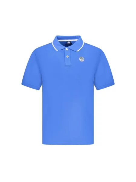 Koszulka polo North Sails z krótkim rękawem niebieska