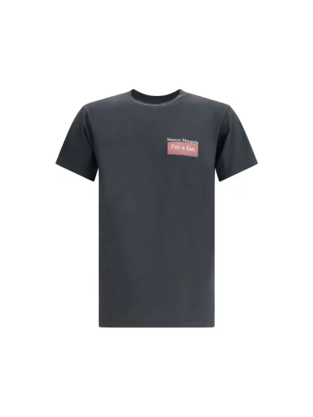 Koszulka Maison Margiela z logo szara