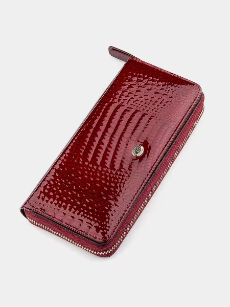 ST Leather Accessories Гаманець Шкіра бордовий