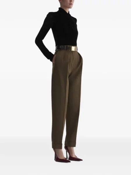 Pantaloni Mugler verde
