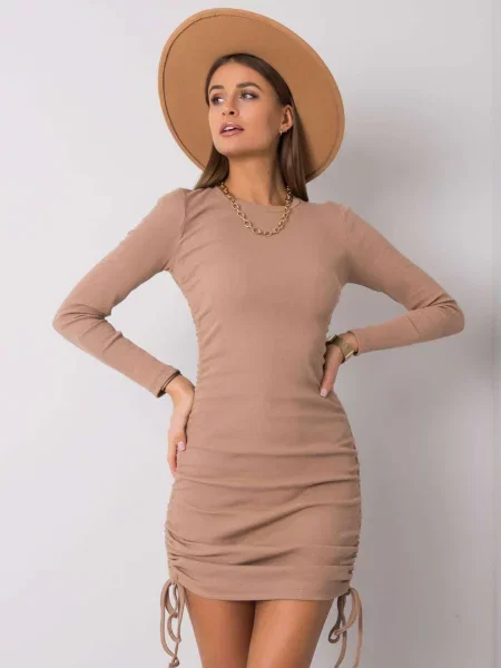 Rochie Fashionhunters de costum bej