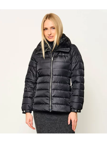Dzseki Calvin Klein Satin Lw Short Puffer With Fur Black XS fekete