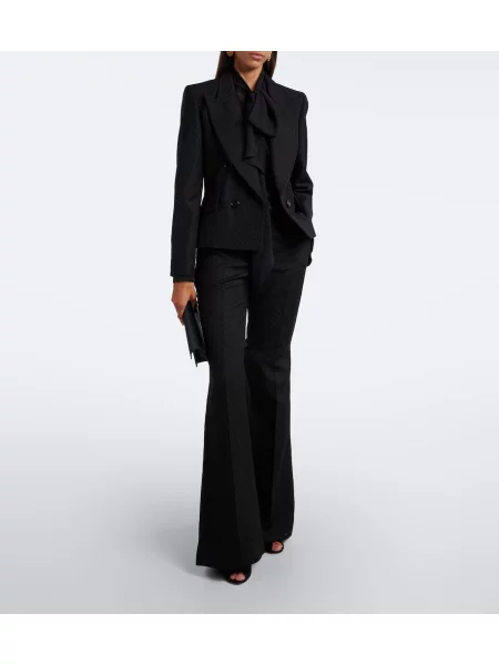Bluză Nina Ricci de mătase negru