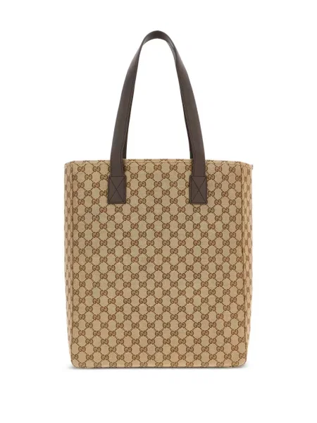 Geantă Gucci din canvas maro