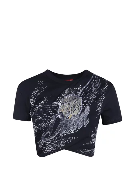 Tricou Diesel din jerseu negru