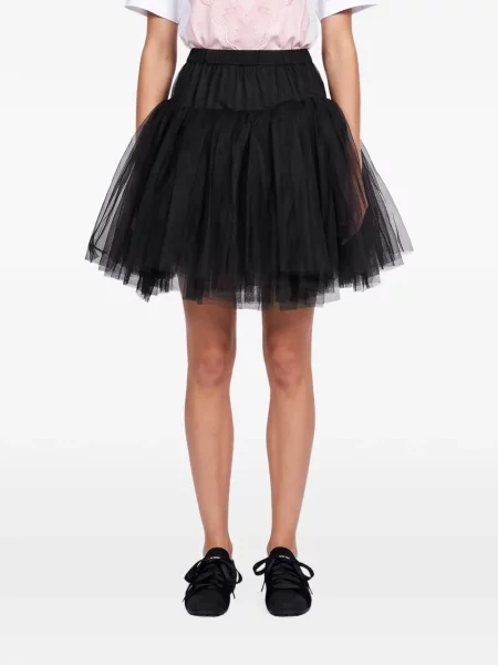 Fusta mini Simone Rocha din tul negru