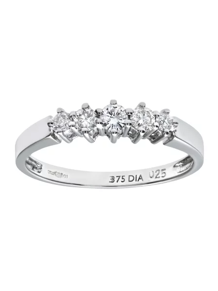 DIAMANT LETERNEL Gyűrűk Eternity-Ring aus Weißgold mit Karat Diamant ezüst