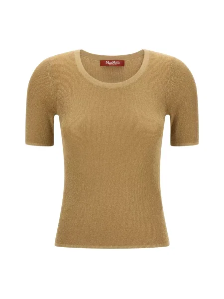 Sweter Max Mara Studio brązowy