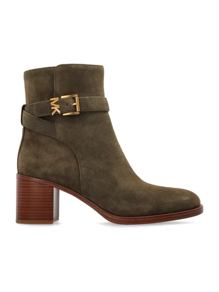 Botki Michael Kors skórzane zielone