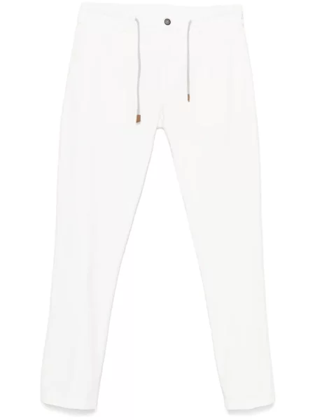 Pantaloni Eleventy alb