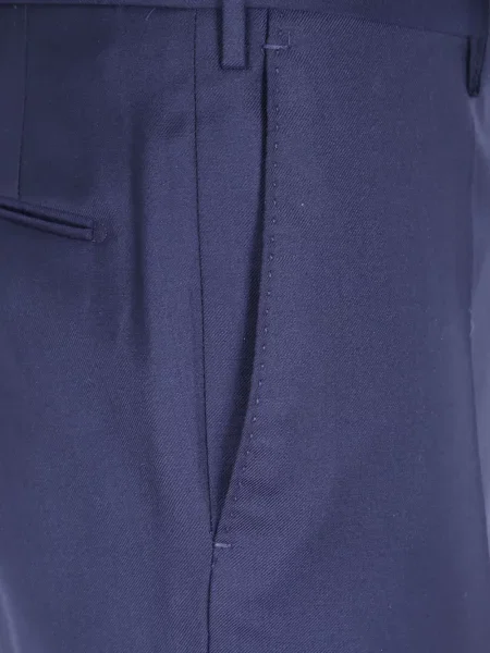 Pantaloni Incotex de lână albastru