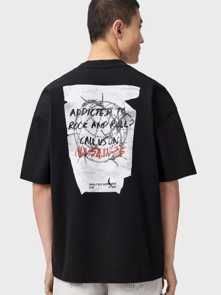 Футболка Allsaints чорна