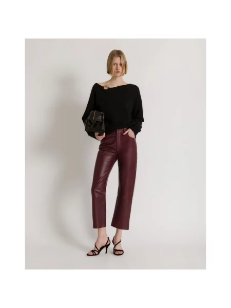 Spodnie Alberta Ferretti czerwone