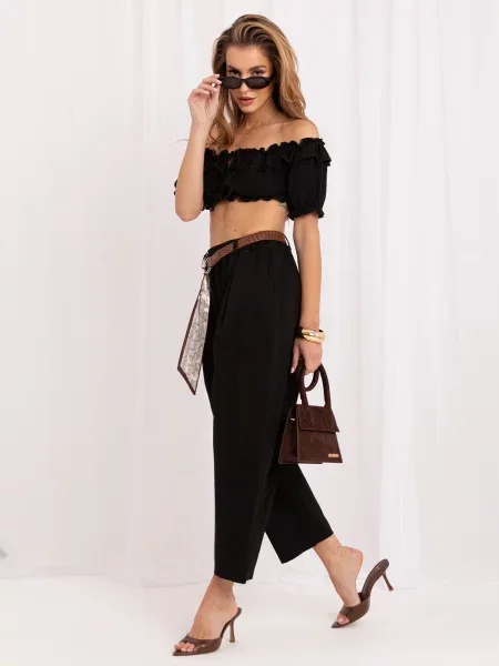 Pantaloni Italy Moda negru