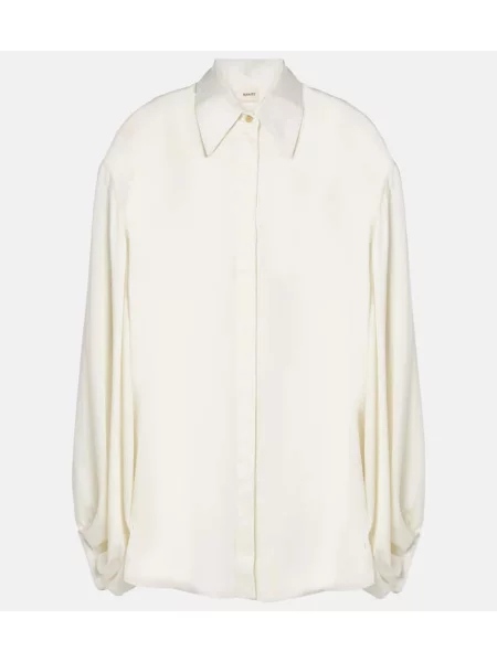 Cămașă Khaite din șifon alb