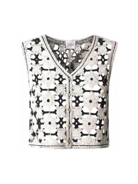 Haftowana wielobarwność kamizelka jeansowa Pepe Jeans