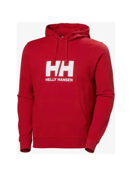 Bluza z kapturem Helly Hansen Logo S czerwona
