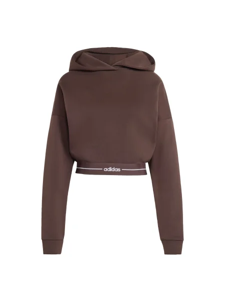 ADIDAS PERFORMANCE Sportovní mikina Hyperglam čokoládová bílá