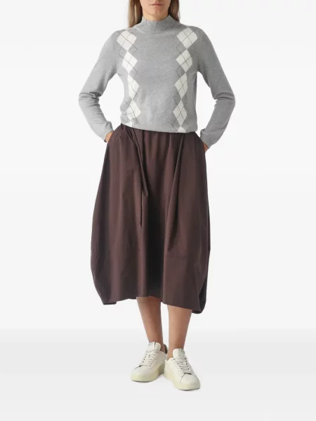 Pulover Gran Sasso cu model argyle gri
