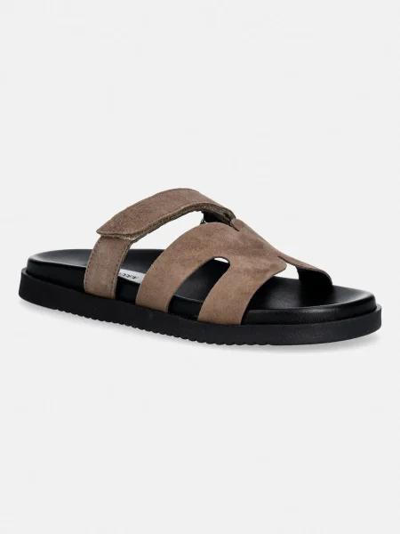 Semišové šľapky Steve Madden Missile-E zelená