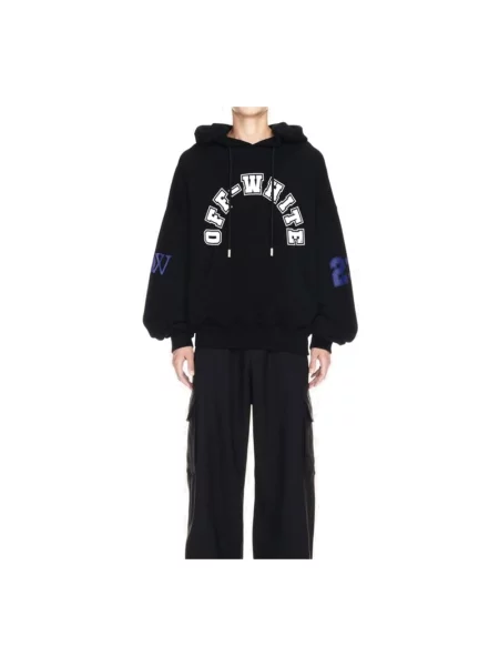 Bluza z kapturem Off-white z kapturem biała